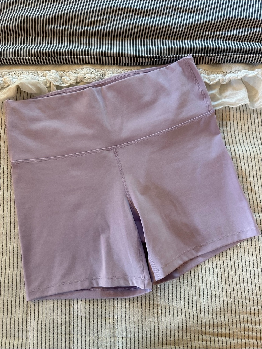 All in Motion Lavender High-Rise Bike Shorts